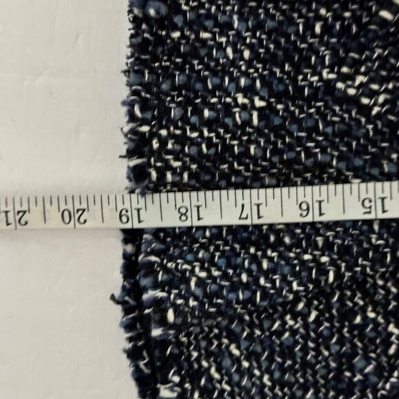 Theory NEW Autumn Tweed Mini Skirt Blue Black White Career Office Classic Sz 6 - Picture 8 of 10